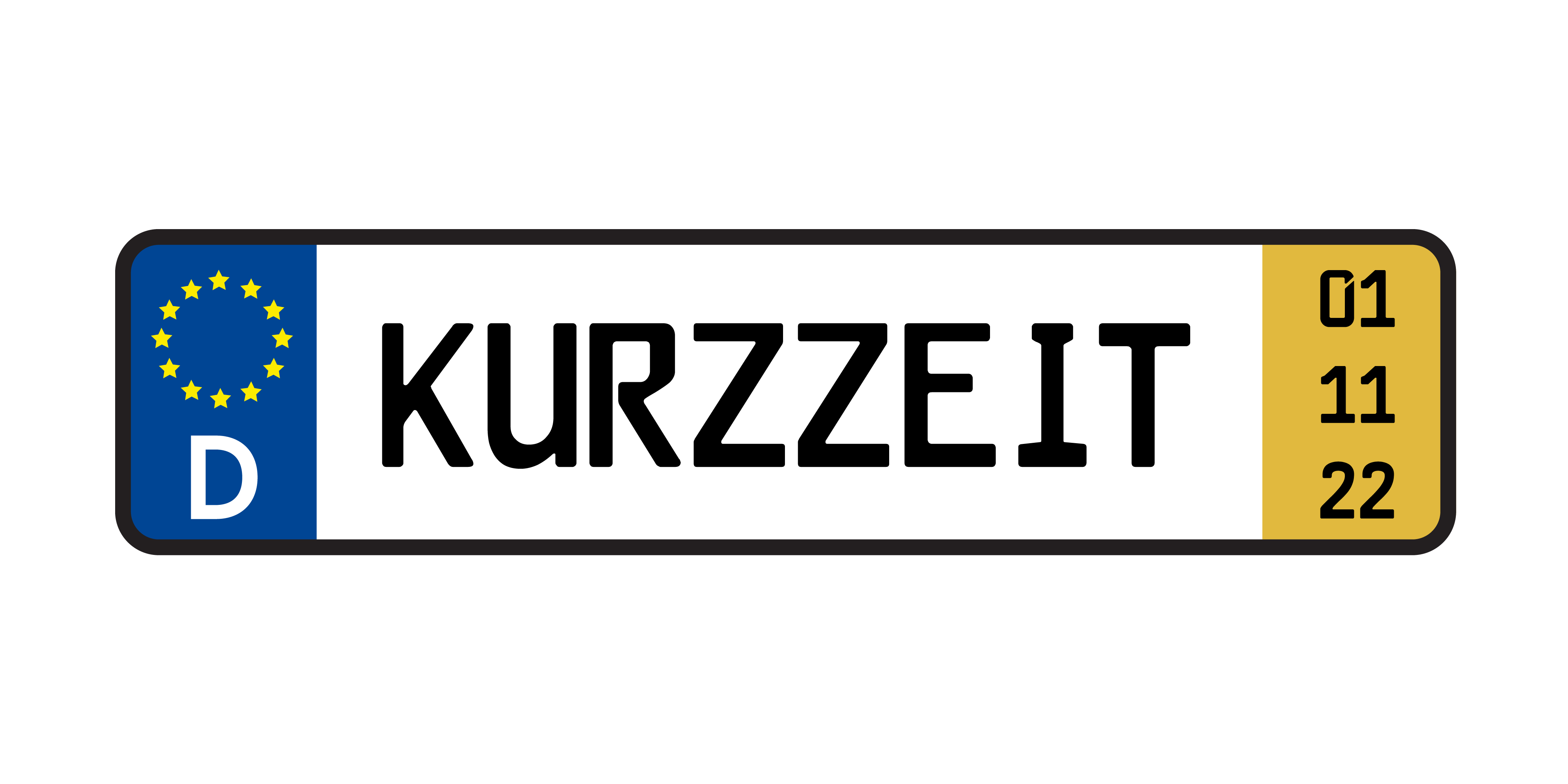 Kurzzeitkennzeichen